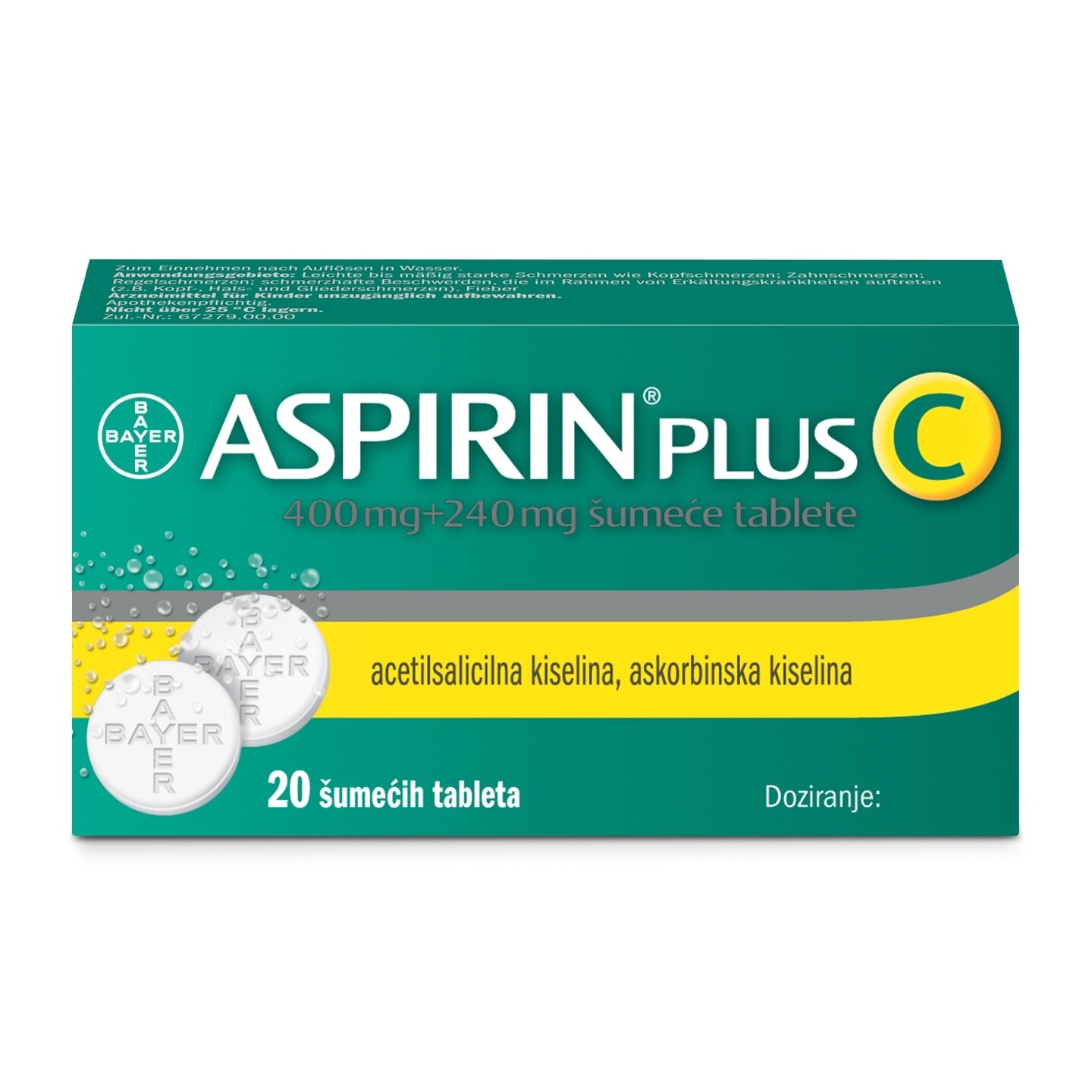 Aspirin® Plus C prednja ambalaza